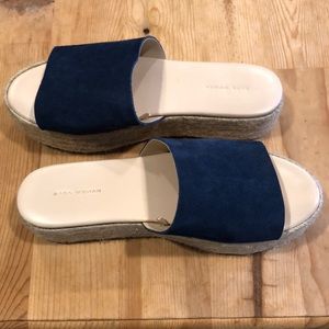 Espadrilles navy suede by Zara